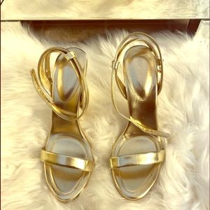 Gold BCBG heels